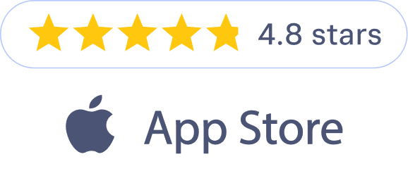 Rated 4.8 stars on the App Store