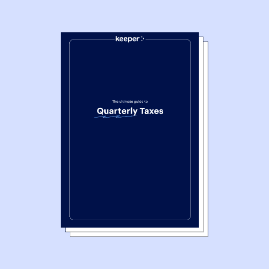 Cover of Keeper’s ultimate guide to quarterly taxes
