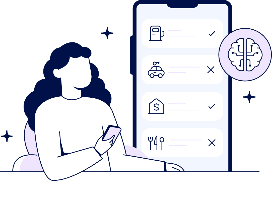 A participant documenting steps for an AI research task