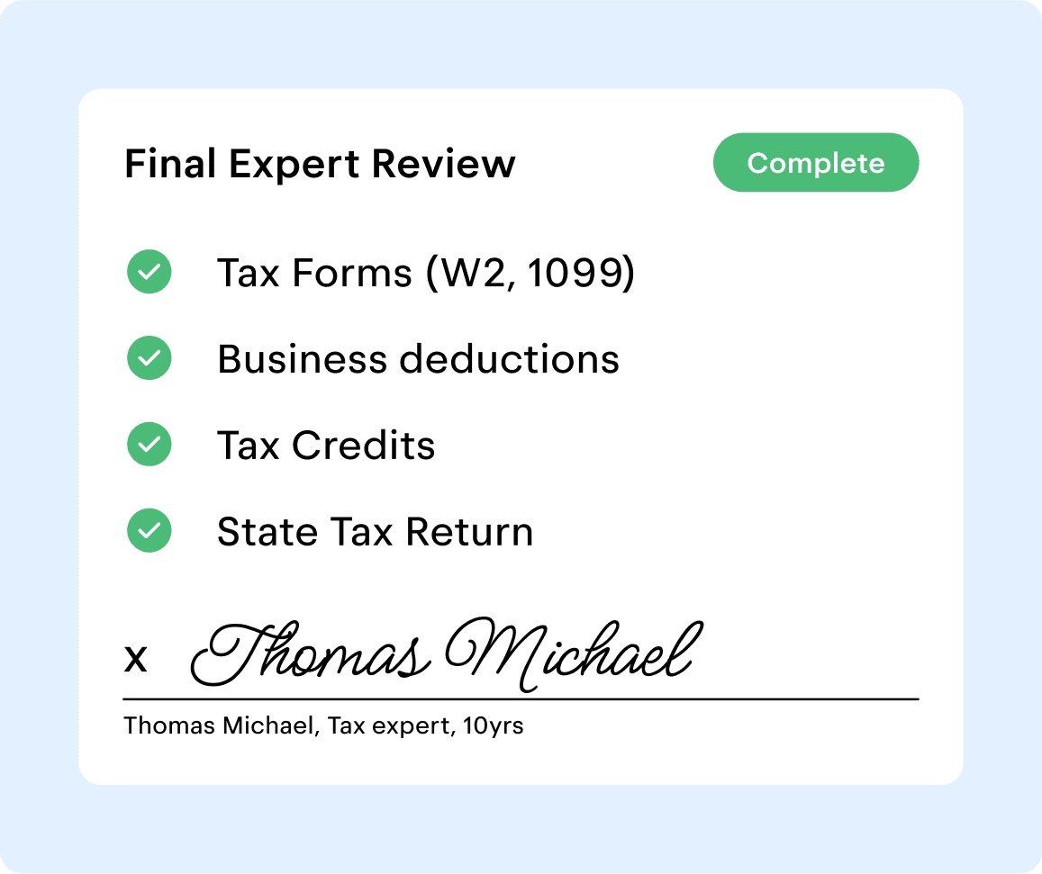 Expert reviewing a tax return in Keeper